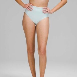 Lululemon Waterside Seersucker High Waist Skimpy Swim Bottom, Size XS